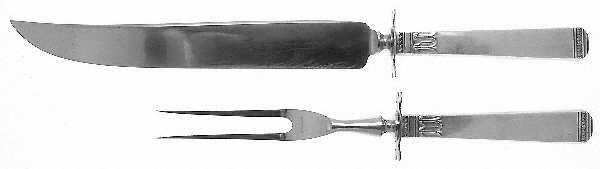 Regency (Sterling, 1935) (2 Pc)Carving Set-Lg Stnbl/Roast w/Sterling Guard