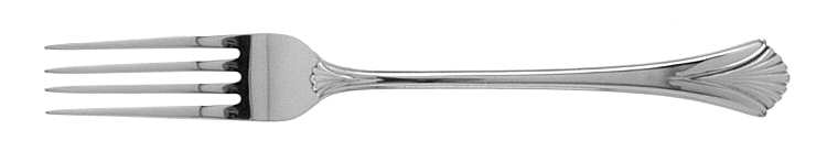 Regency Shell (Sterling, 1989) Fork by Lunt Silver