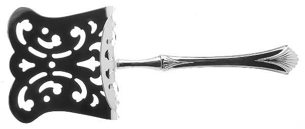Regency Shell (Sterling, 1989) Hollow Asparagus Server with Silverplate Hood