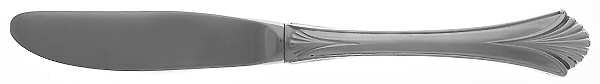 Regency Shell (Sterling, 1989) Modern Hollow Butter Spreader (Stainless) by Lunt Silver