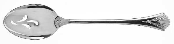 Regency Shell (Sterling, 1989) Pierced Tablespoon (Serving Spoon) by Lunt Silver