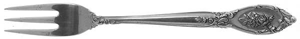 Rose Elegance (Sterling, 1958) Cocktail/Seafood Fork by Lunt Silver