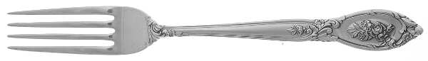 Rose Elegance (Sterling, 1958) Fork by Lunt Silver