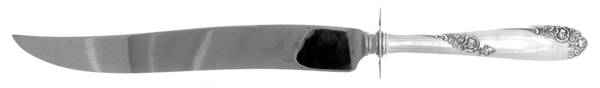 Sweetheart Rose (Sterling, 1951) Large Stainless Blade Roast Carving Knife