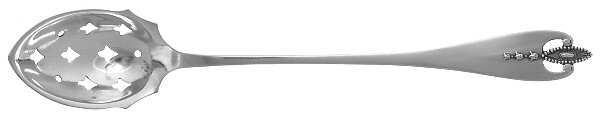 Virginia (Sterling, 1910) Pierced Bowl Short Handle Olive Spoon