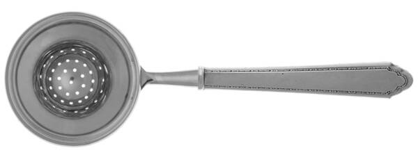 William & Mary (Sterling, 1921, No Monos) Tea Strainer Overcup Serving-Stainless Bowl HC