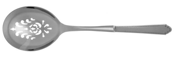 William & Mary (Sterling, 1921, No Monos) Casserole Spoon with Pierced Stainless Bowl HC