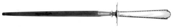 William & Mary (Sterling, 1921, No Monos) Small Steel Rod Sharpener Knife