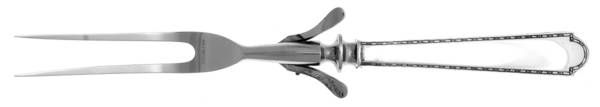 William & Mary (Sterling, 1921, No Monos) Small Steak Carving Fork with Stainless Prongs