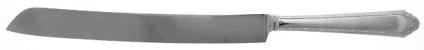 William & Mary (Sterling, 1921, No Monos) Cake Slicer with Stainless Blade