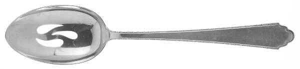 William & Mary (Sterling, 1921, No Monos) Pierced Tablespoon (Serving Spoon)