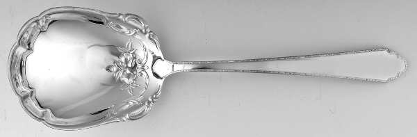 William & Mary (Sterling, 1921, No Monos) Large Solid Berry/Casserole Spoon