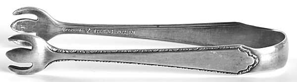William & Mary (Sterling, 1921, No Monos) Bon Bon Tongs