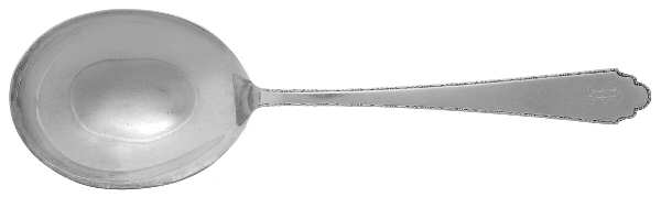 William & Mary (Sterling, 1921, No Monos) Solid Salad Serving Spoon