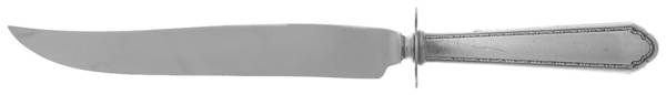 William & Mary (Sterling, 1921, No Monos) Large Stainless Blade Roast Carving Knife