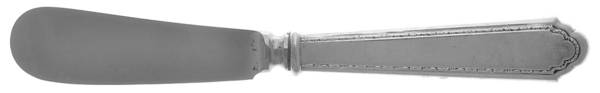 William & Mary (Sterling, 1921, No Monos) Butter Spreader Hollow Hdl-Paddle/Stainless Blade
