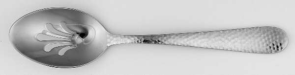 Hammered Classic (Glossy) Pierced Tablespoon (Serving Spoon)