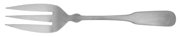 LCU64 (Stainless) Medium Solid Cold Meat Serving Fork