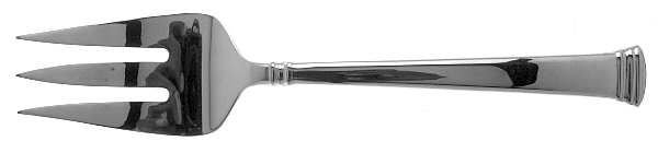 Eternal (Stainless) Medium Solid Cold Meat Serving Fork by Lenox