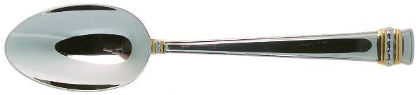 Hancock Gold (Stainless, Gold Accent) Tablespoon (Serving Spoon)