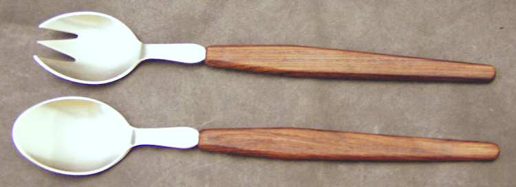 LUD4 (Stainless) 2 Pc Salad Set with Stainless Bowl