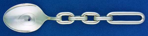 Chain Link (Sterling) Dessert/Oval Soup Spoon