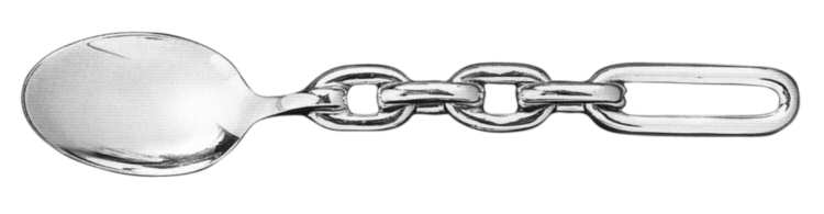 Chain Link Vermeil Teaspoon