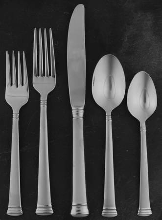 Eternal Frosted (Stainless) 5 Piece Place Setting