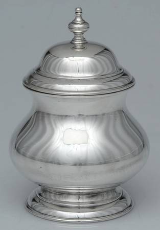 Mid Georgian (Sterling, Hollowware) Sugar Bowl & Lid