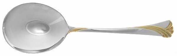 Kelly Gold (Silverplate) Solid Smooth Casserole Spoon