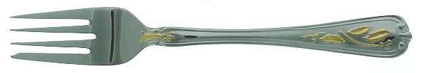 Golden Holiday (Stainless, Gold Acct) Individual Salad Fork