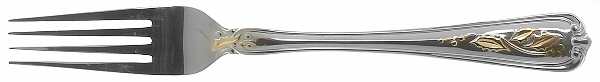 Golden Holiday (Stainless, Gold Acct) Fork