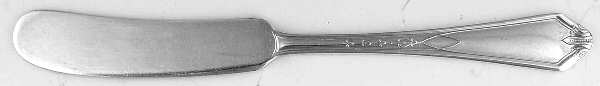 LAX1 (Silverplate) Flat Handle Butter Spreader