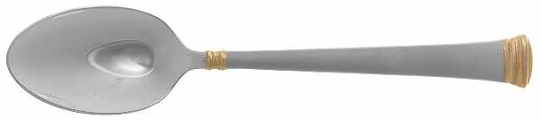 Eternal Gold Frosted Place/Oval Soup Spoon