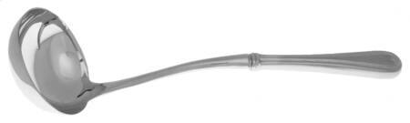 Vintage Jewel Frosted (Stainless) Soup Ladle with Stainless Bowl HC