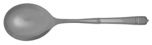 Williamsburg Cannonade (Stainless) Casserole Spoon with Smooth Stainless Bowl HC