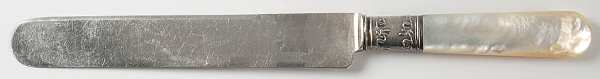 Pearl Handle Flatware 5 Blunt Hollow Knife