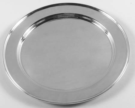 Early American-Plain (Sterling, Hollowware)  12" Round Tray