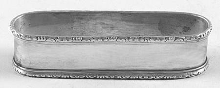 William & Mary (Sterling, Hollowware)  Oblong Napkin Ring