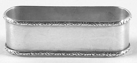 William & Mary (Sterling, Hollowware)  Oblong Napkin Ring