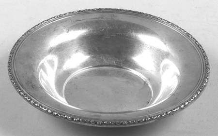 William & Mary (Sterling, Hollowware)  6" Bon Bon Bowl by Lunt Silver
