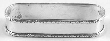 William & Mary (Sterling, Hollowware)  Oblong Napkin Ring