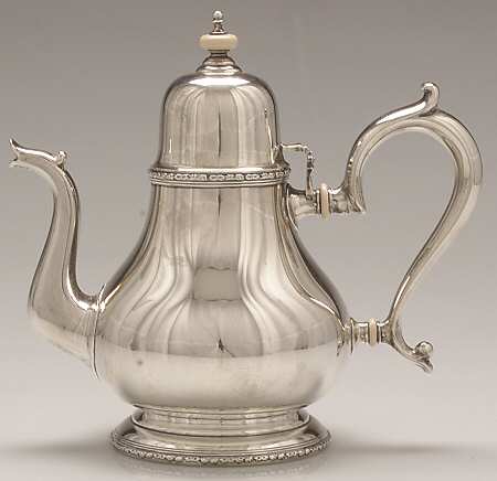 William & Mary (Sterling, Hollowware)  Teapot