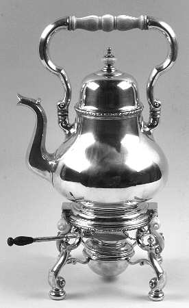 William & Mary (Sterling, Hollowware)  Kettle, Stand & Burner