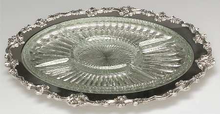 Eloquence (Silverplate, Hollowware) Relish with Glass Liner