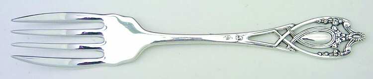 Monticello (Sterling, 1908, Monograms) Individual Salad Fork