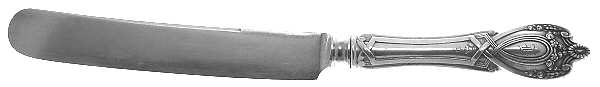 Monticello (Sterling, 1908, Monograms) Old French Hollow Knife with Bolster