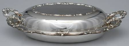 Delicacy (Silverplate, Hollowware) Plated Oval Covered Vegetable Bowl