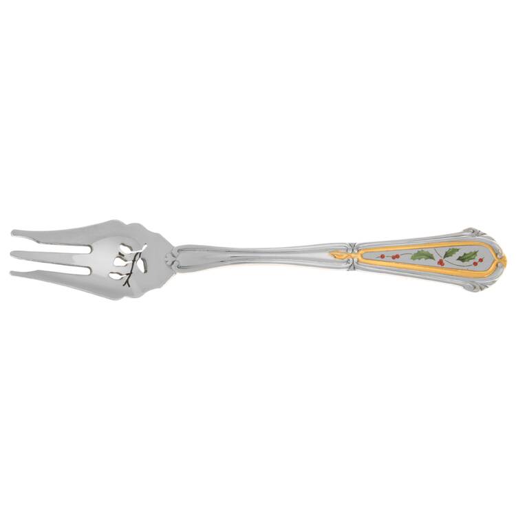 Holiday (Stainless) Pickle Fork Pierced with Short Handle HC
