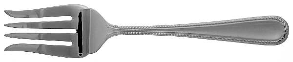 Swedish Lodge Frosted (Stainless) Medium Solid Cold Meat Serving Fork